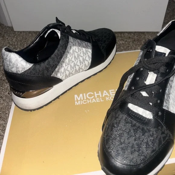 Michael Kors Black and Gray Fashion Sneakers - Picture 4 of 4